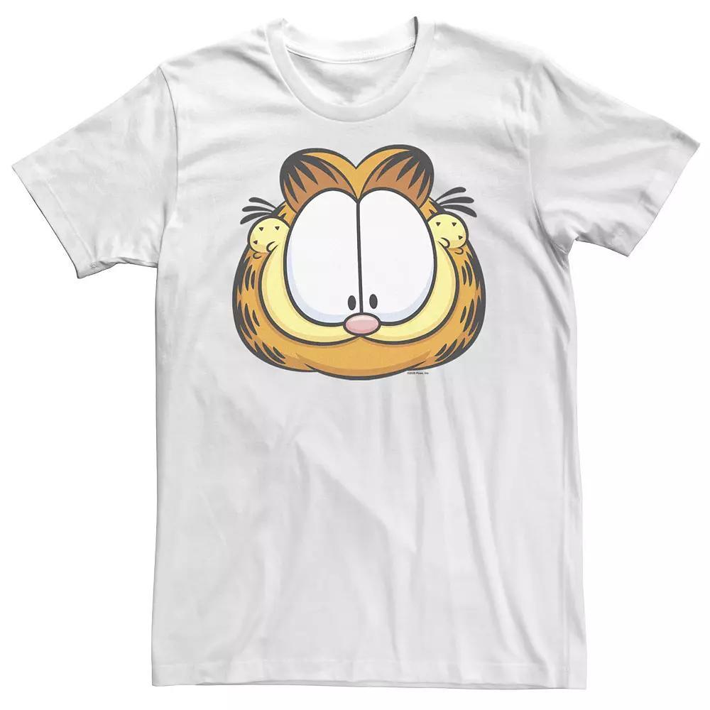 Big & Tall Garfield Big Head Portrait Tee, Men's, Size: 5XL, White Product Image