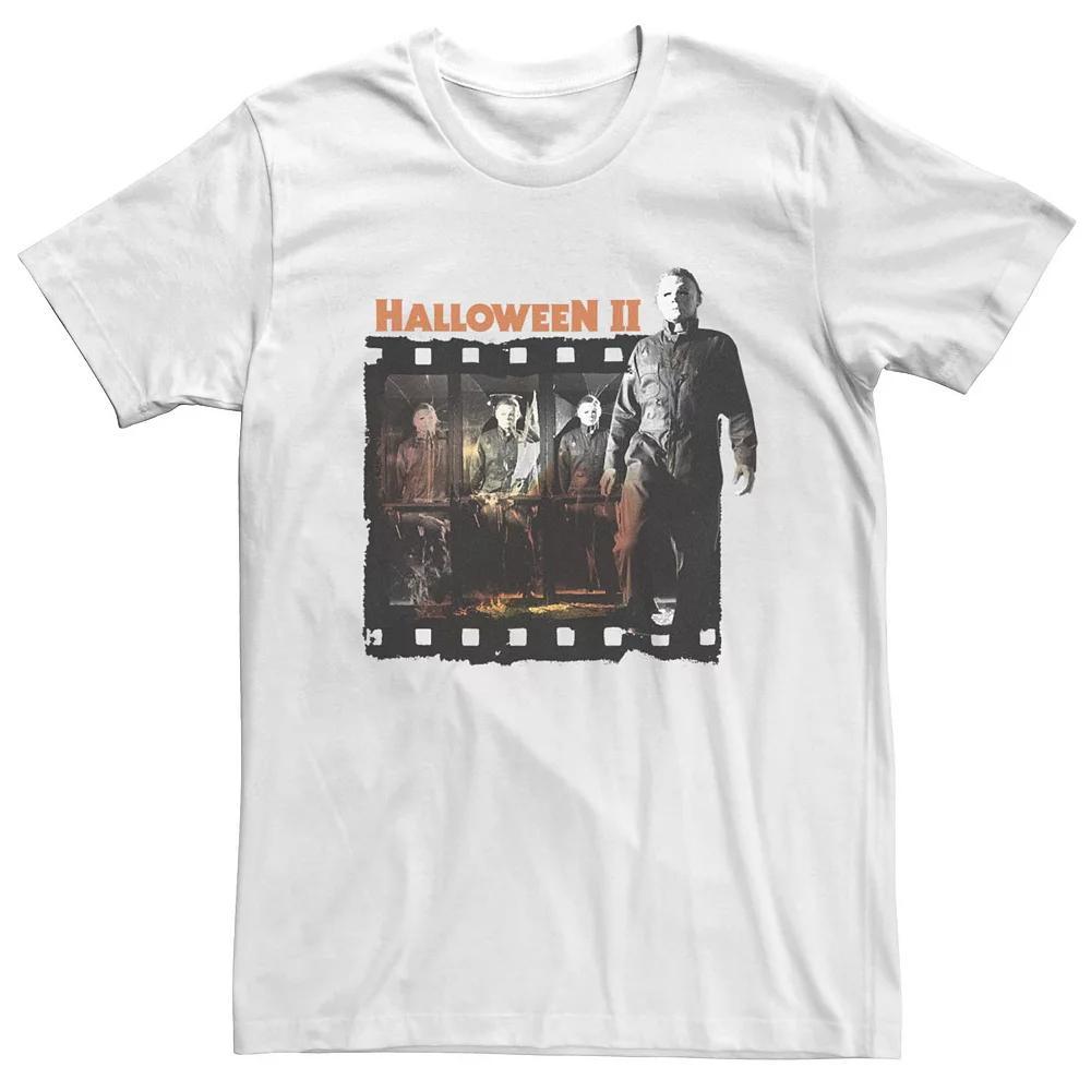 Men's Halloween 2 Michael Myers Film Strip Collage Tee, Size: XXL, White Product Image