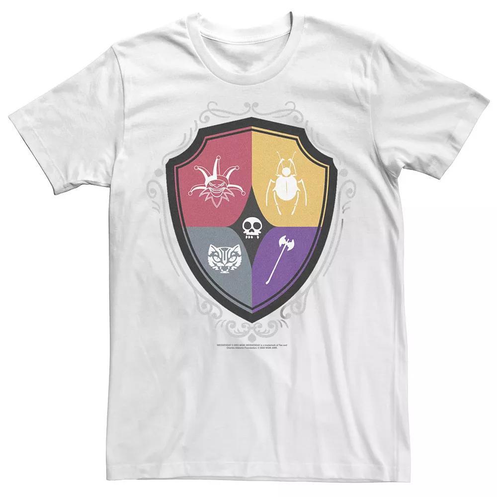 Big & Tall Wednesday Logos Competition Crest Tee, Men's, Size: 4XL, White Product Image