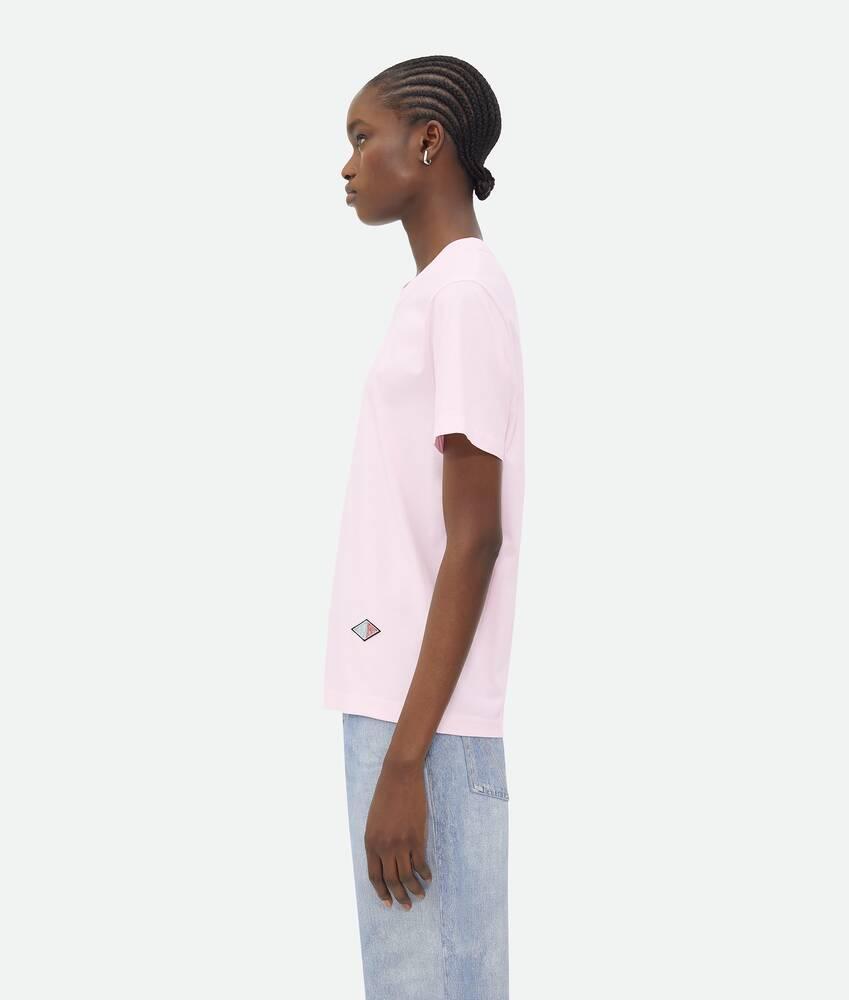 Women's Light Cotton Jersey T-Shirt in Rosewater Product Image