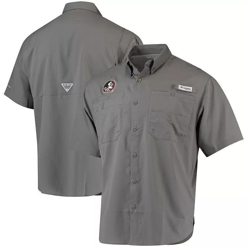 Men's Columbia Charcoal Florida State Seminoles PFG Tamiami Shirt, Size: Medium Product Image