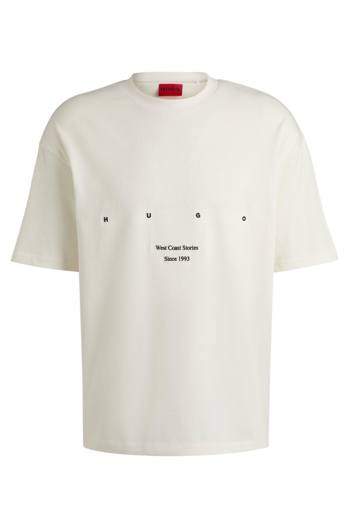 Cotton-jersey T-shirt with LA artwork Product Image