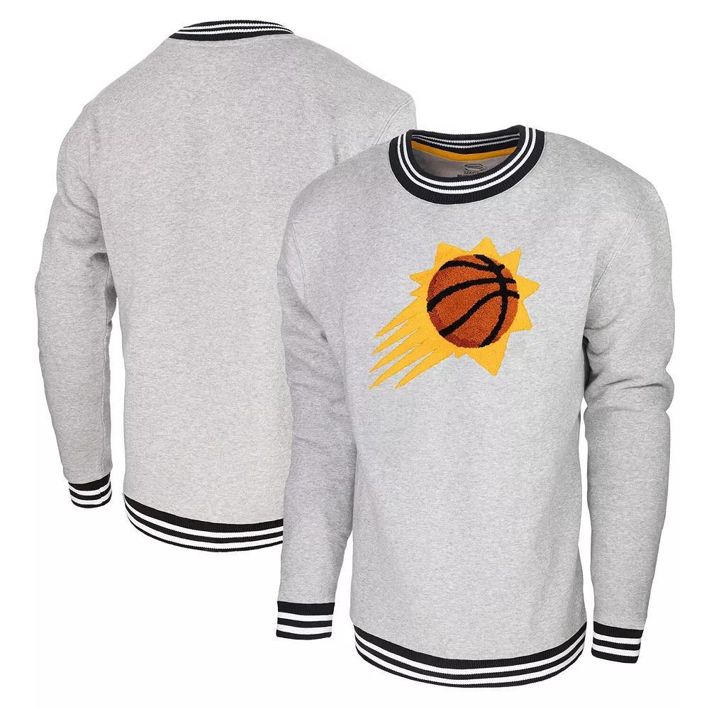 Men's Stadium Essentials Heather Gray Phoenix Suns Club Level Pullover Sweatshirt, Size: 2XL, Phx Grey Product Image