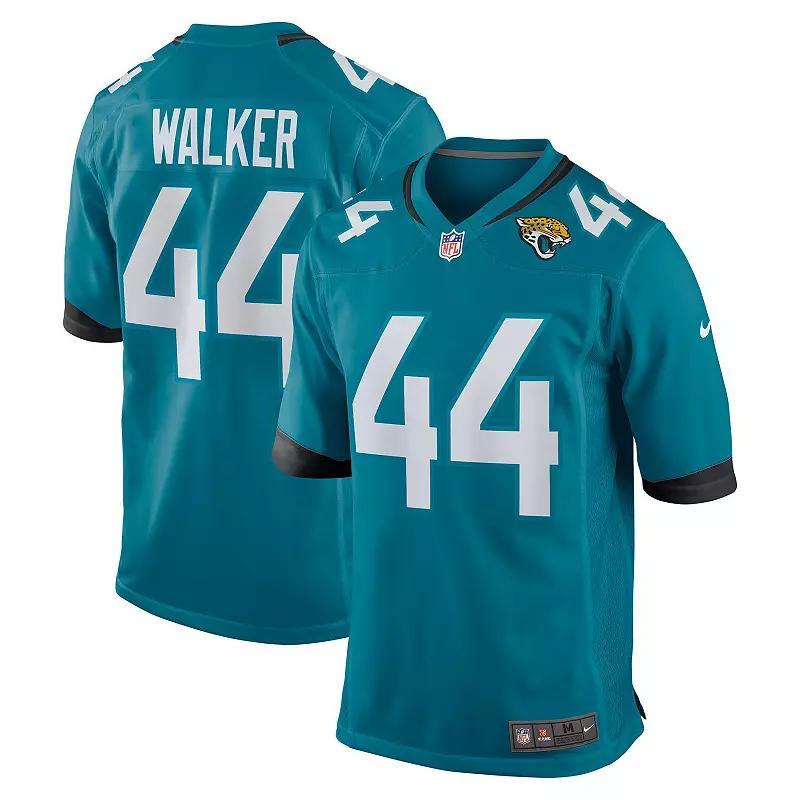 Men's Nike Travon Walker Teal Jacksonville Jaguars Player Game Jersey, Size: Medium, Blue Product Image
