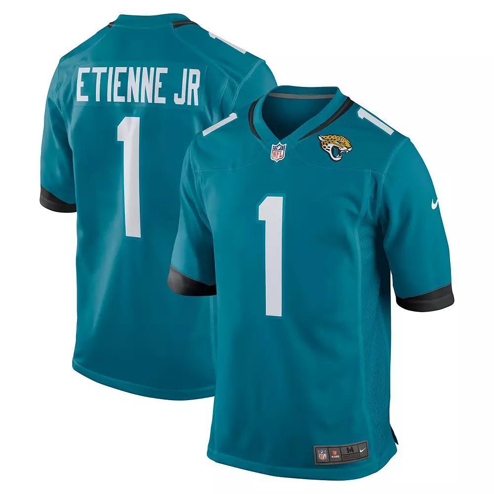 Mens Nike Travis Etienne Teal Jacksonville Jaguars Game Jersey Product Image