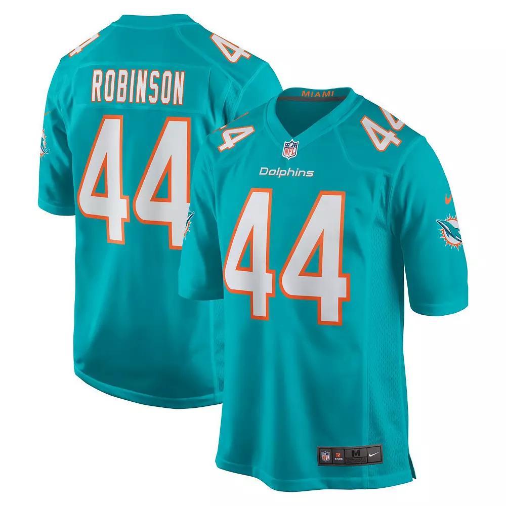 Men's Nike Chop Robinson Aqua Miami Dolphins  Player Game Jersey, Size: Medium, Turquoise A Product Image