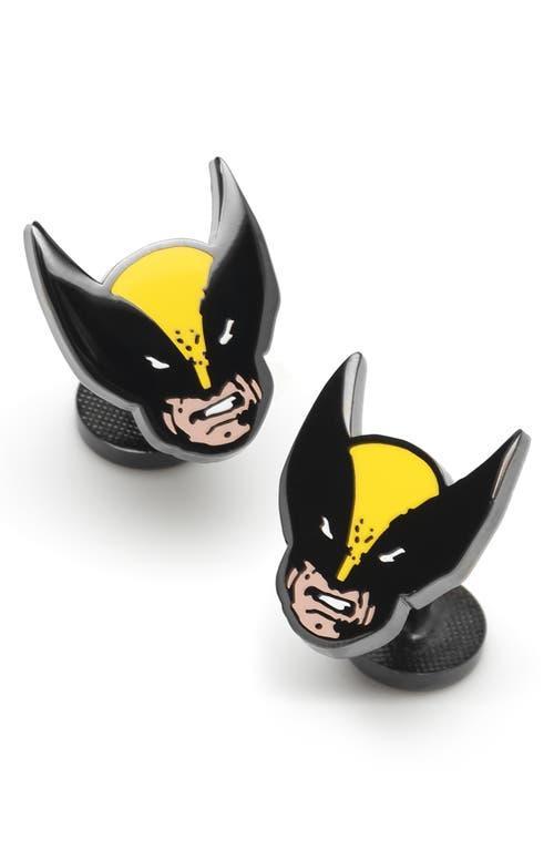 Men's Marvel Wolverine Mask Cuff Links, Black Product Image