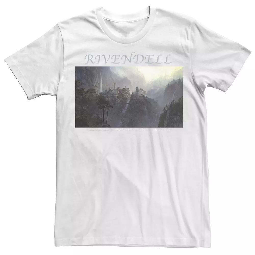Men's The Lord Of The Rings Rivendell Poster Tee, Size: XXL, White Product Image
