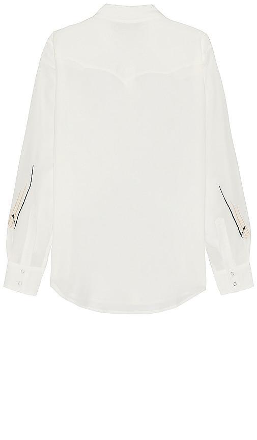 DOUBLE RAINBOUU West World Shirt in White Product Image