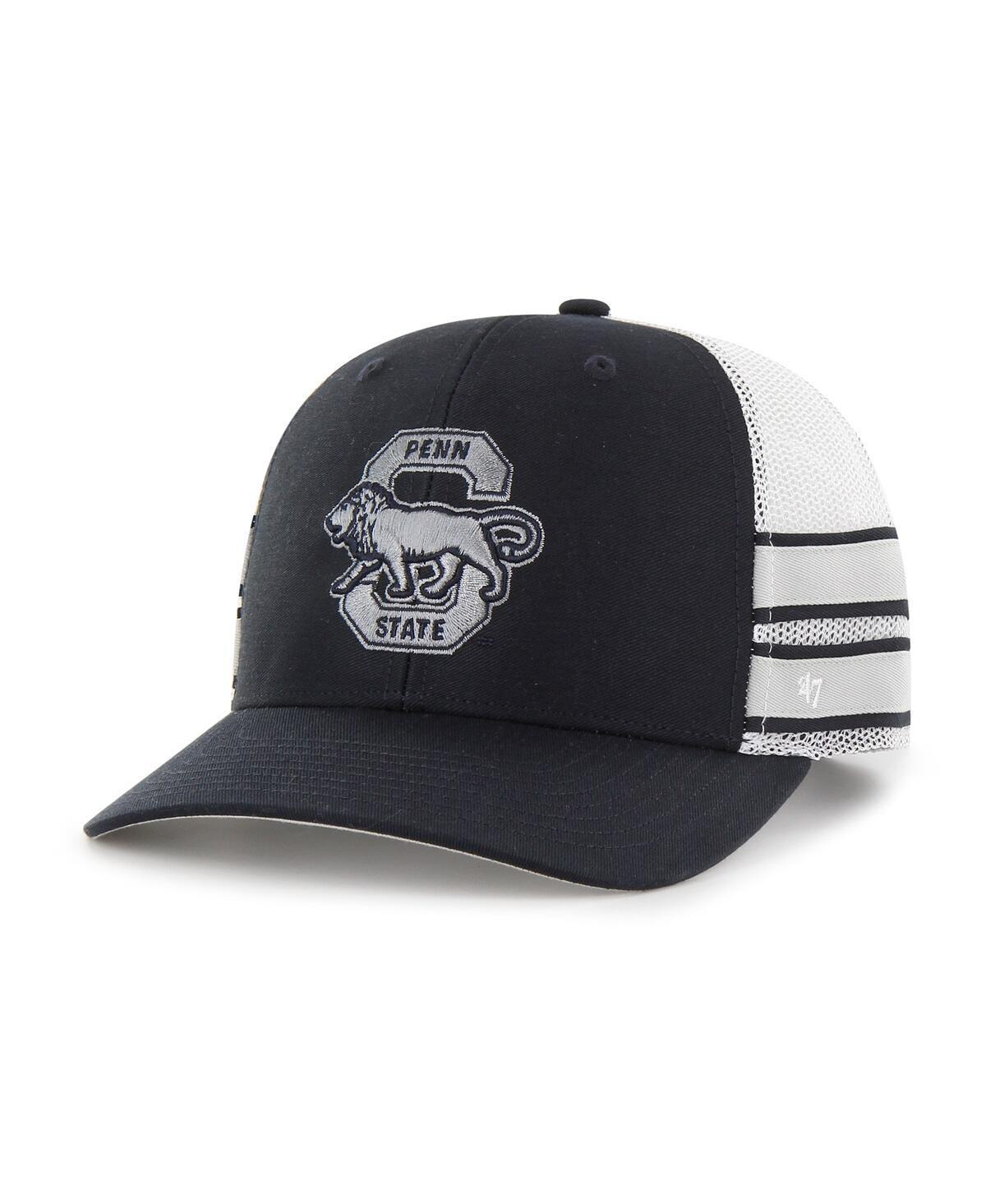Mens 47 Penn State Nittany Lions Straight Eight Adjustable Trucker Hat, Blue Product Image