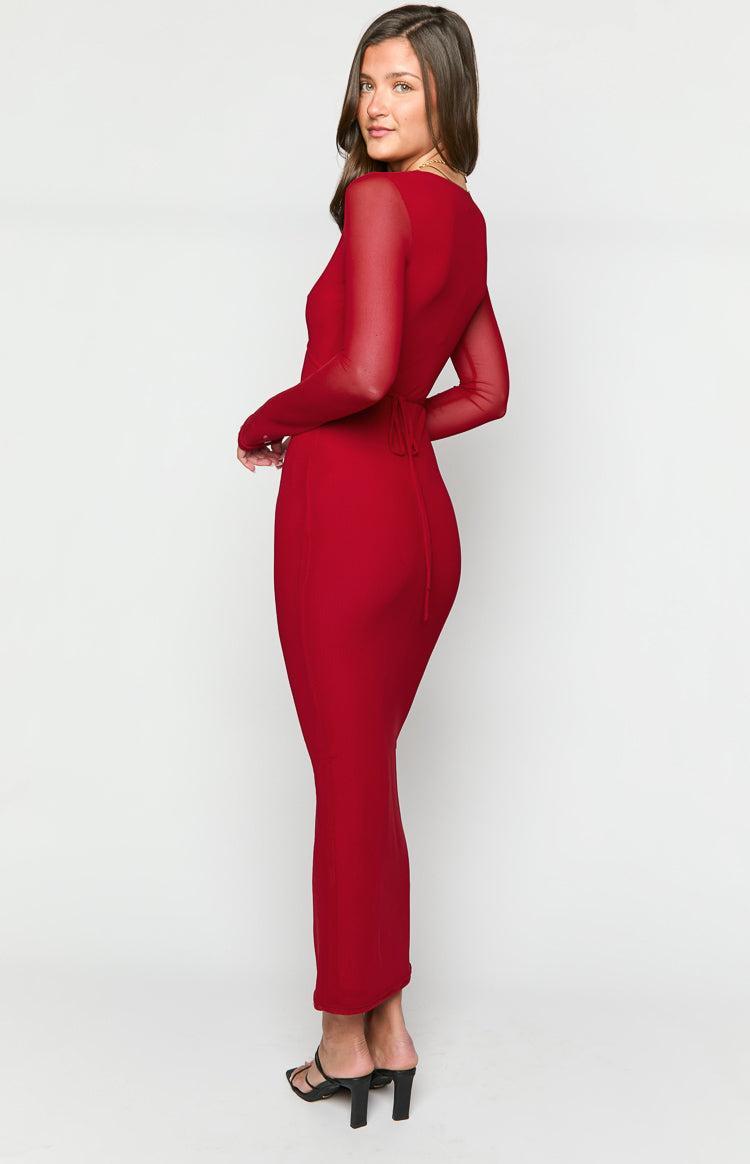 Monni Red Maxi Dress Product Image