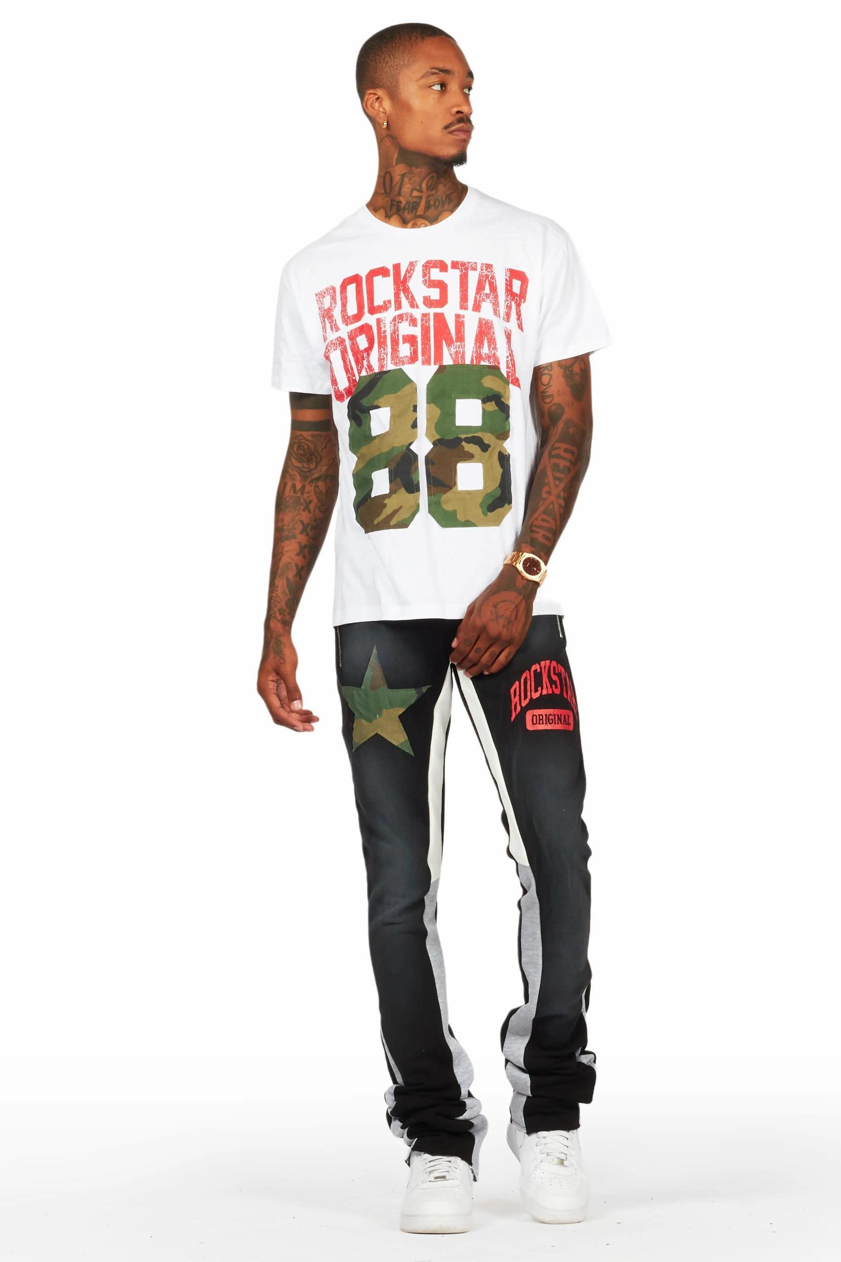 Baron White/Black T-Shirt/Super Stacked Flare Track Set Male Product Image