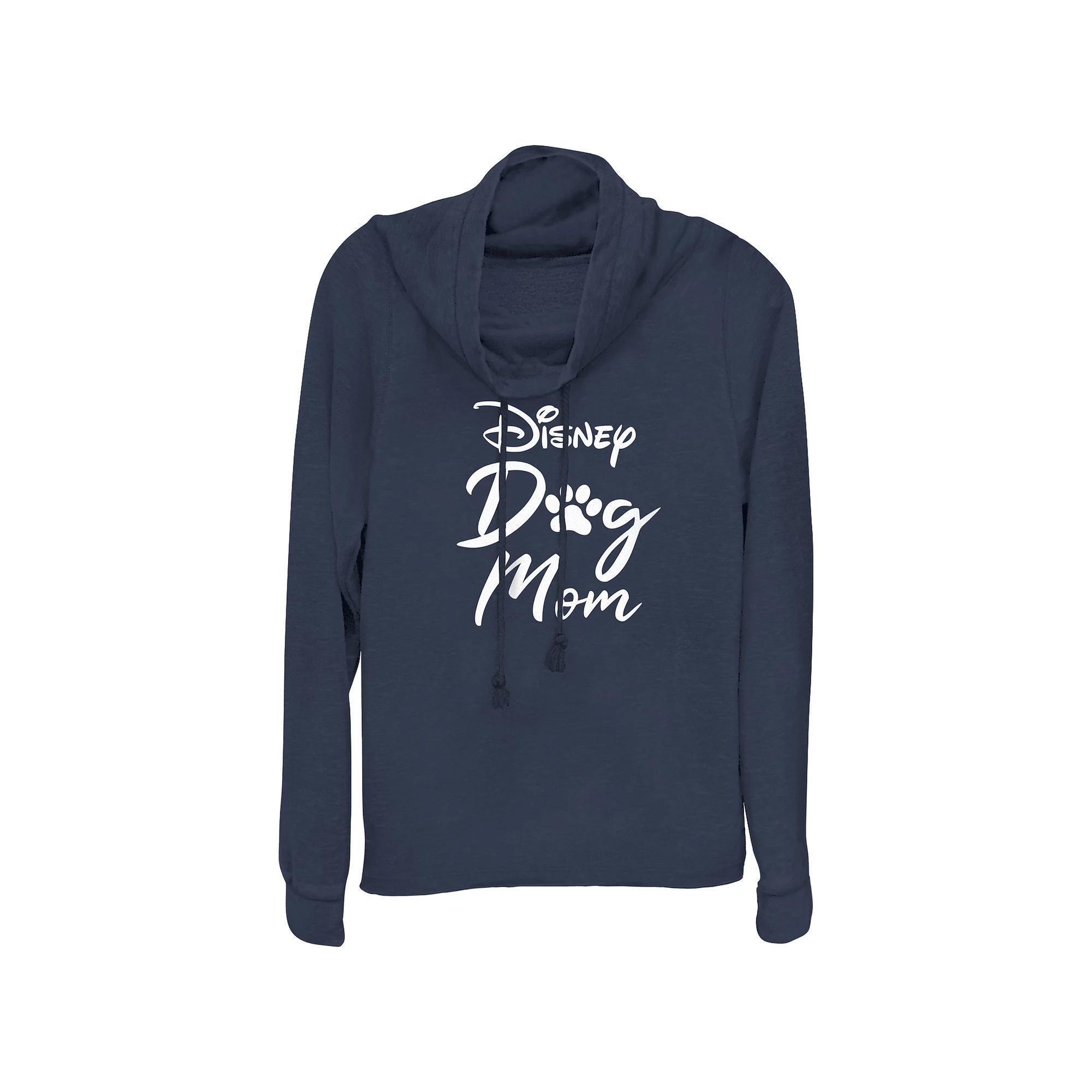 Women's Star Wars The Force Is Strong With This Mom Cowlneck Graphic Lightweight Long Sleeve, Size: XS, Blue Product Image