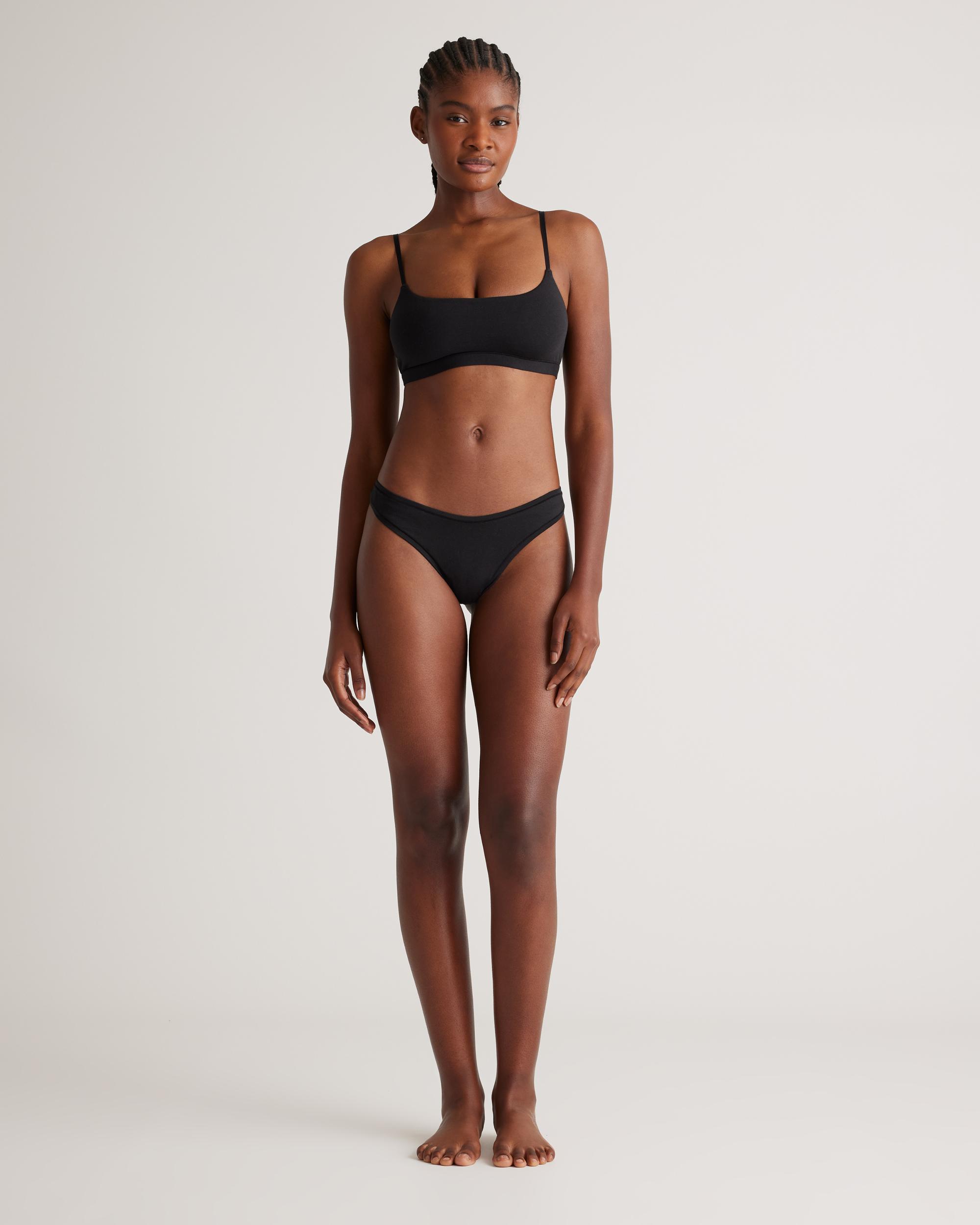 Quince | Women's High-Cut Thong Size XS, Organic Cotton Product Image