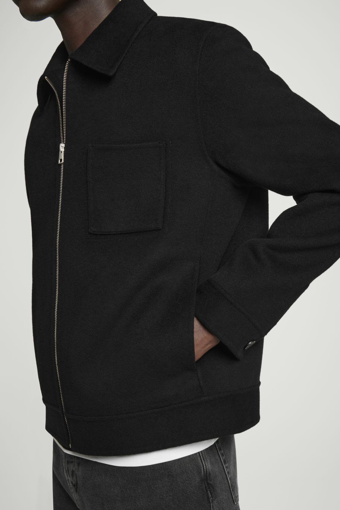 DOUBLE-FACED WOOL HARRINGTON JACKET Product Image