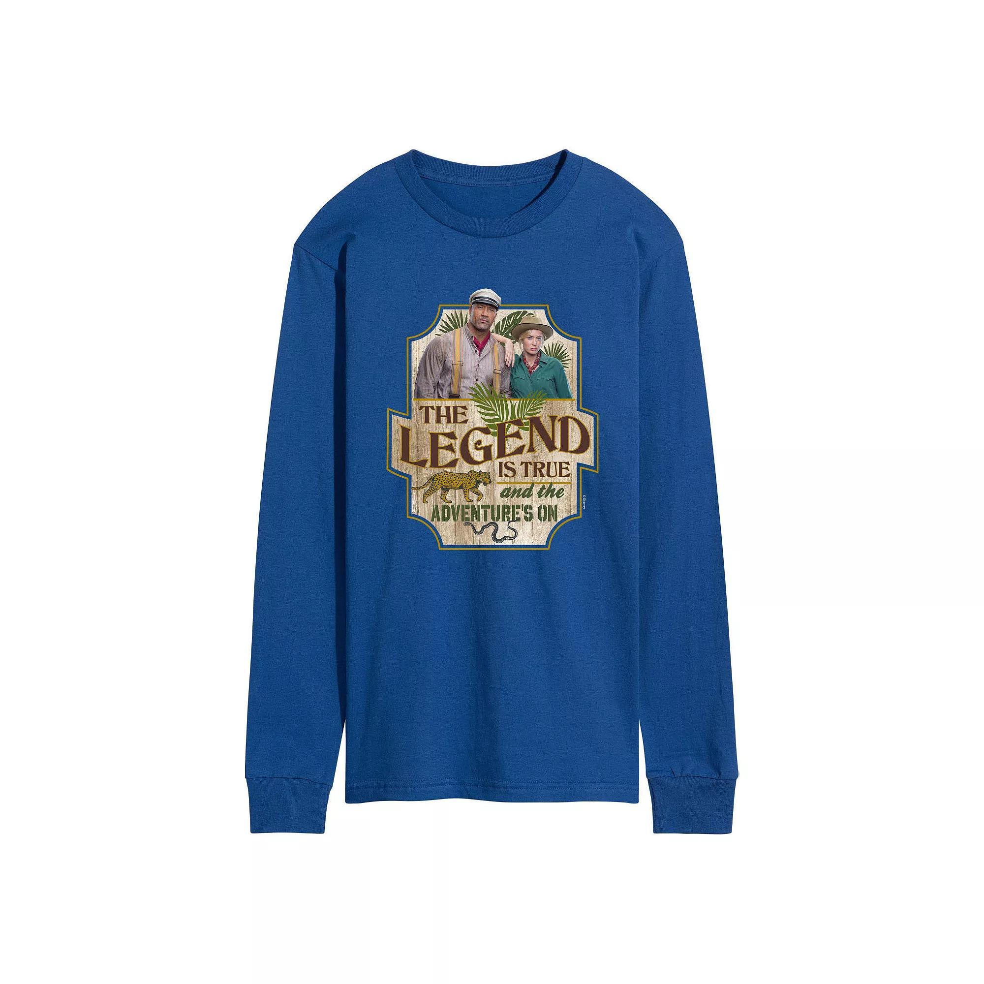 Disneys Jungle Cruise Mens Legend Is True Long Sleeve Graphic Tee Product Image