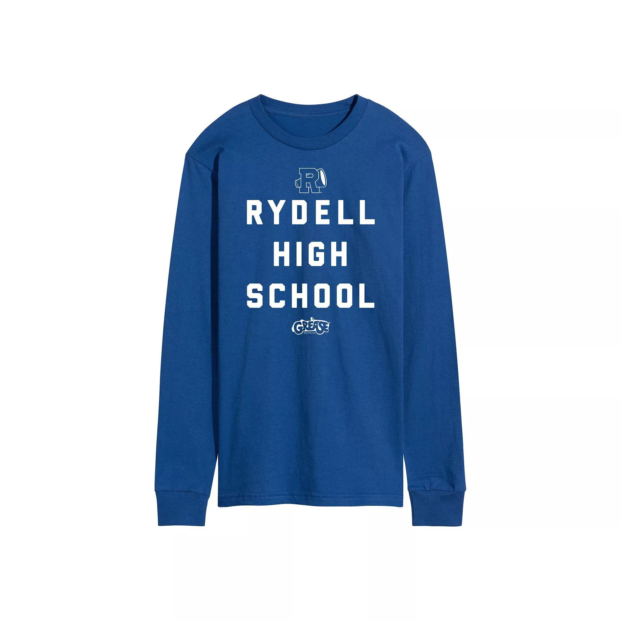 Mens Grease Rydell High Long Sleeve Graphic Tee Product Image