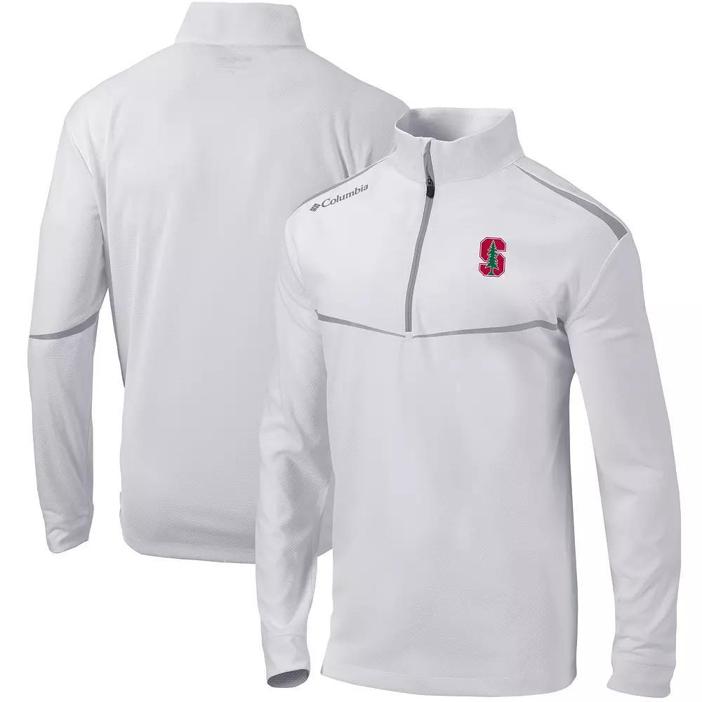 Mens Columbia Stanford Cardinal Scorecard Quarter-Zip Jacket Product Image