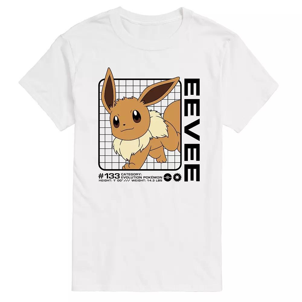 Mens Pokemon Eevee Stats Graphic Tee Product Image