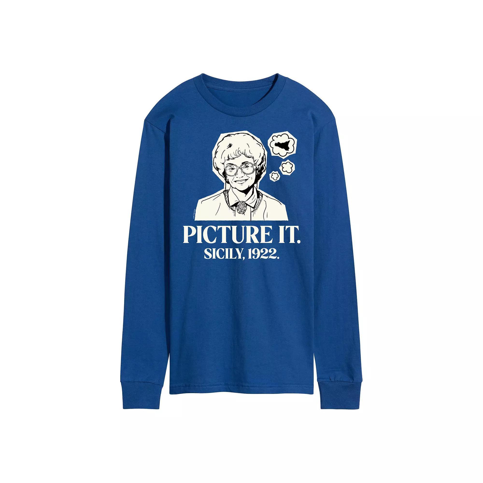 Mens Golden Girls Picture Sicily Long Sleeve Tee Product Image