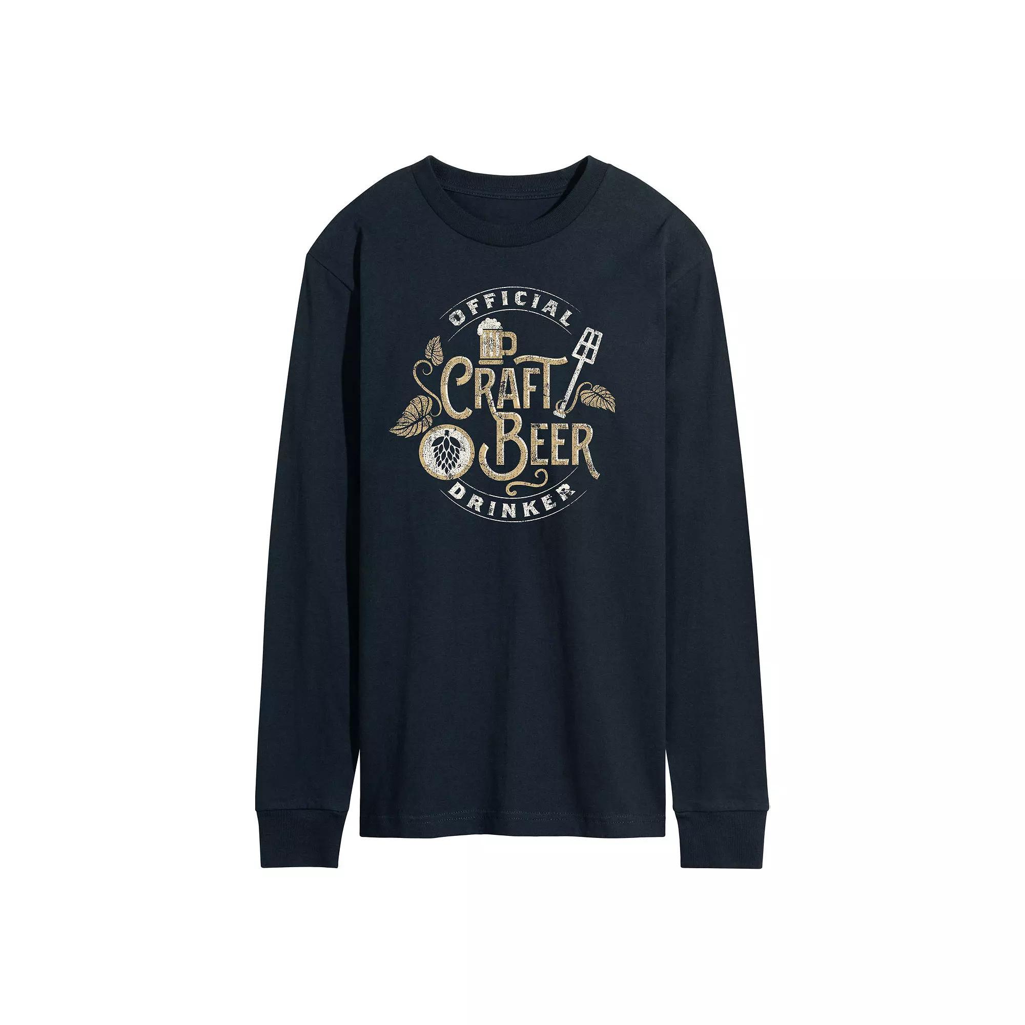 Mens Official Craft Beer Drinker Tee Blue Product Image