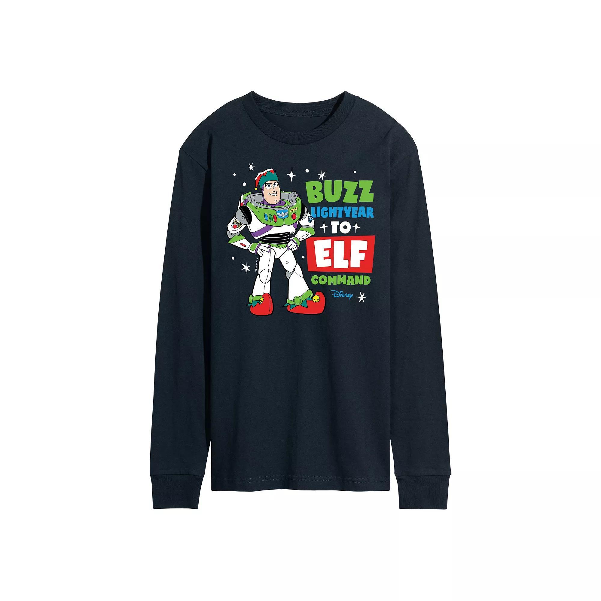 Disney / Pixars Toy Story 4 Buzz Lightyear Mens Long Sleeve Graphic Tee Product Image
