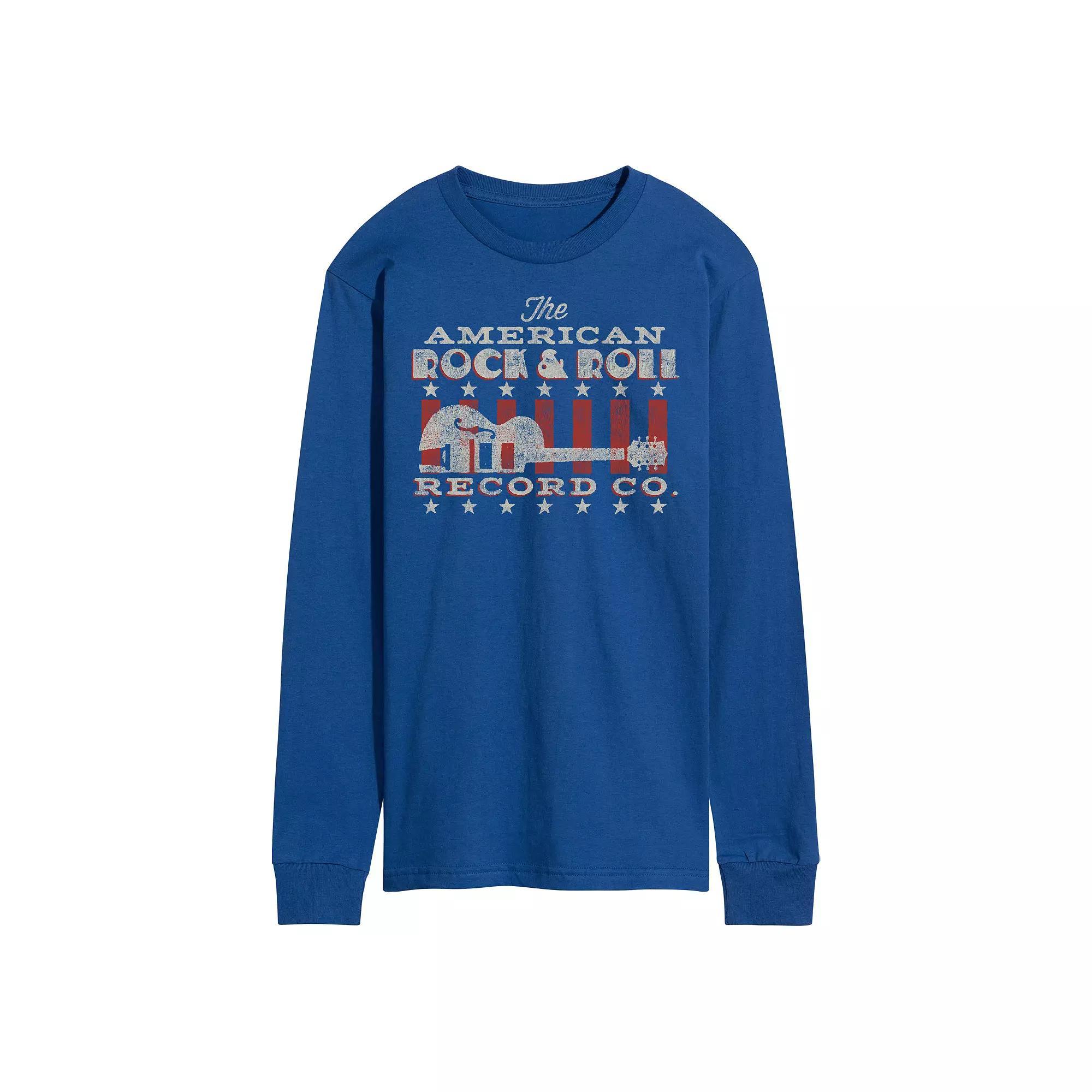 Men's American Rock & Roll Record Co. Graphic Tee, Size: Medium, Blue Product Image