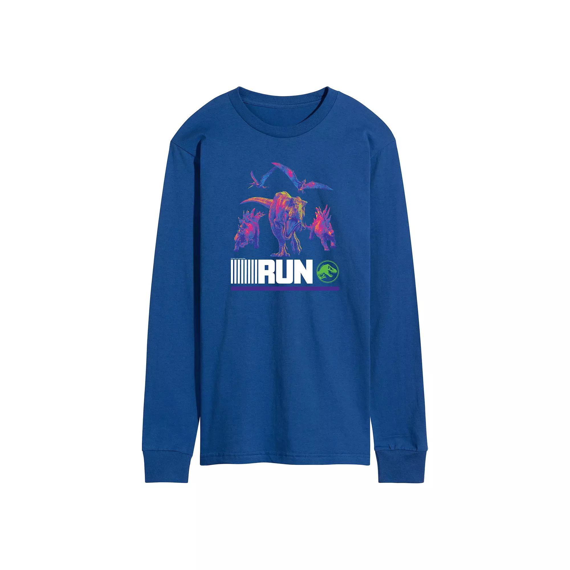 Mens Jurassic World run Infared Dinos Long Sleeve Product Image
