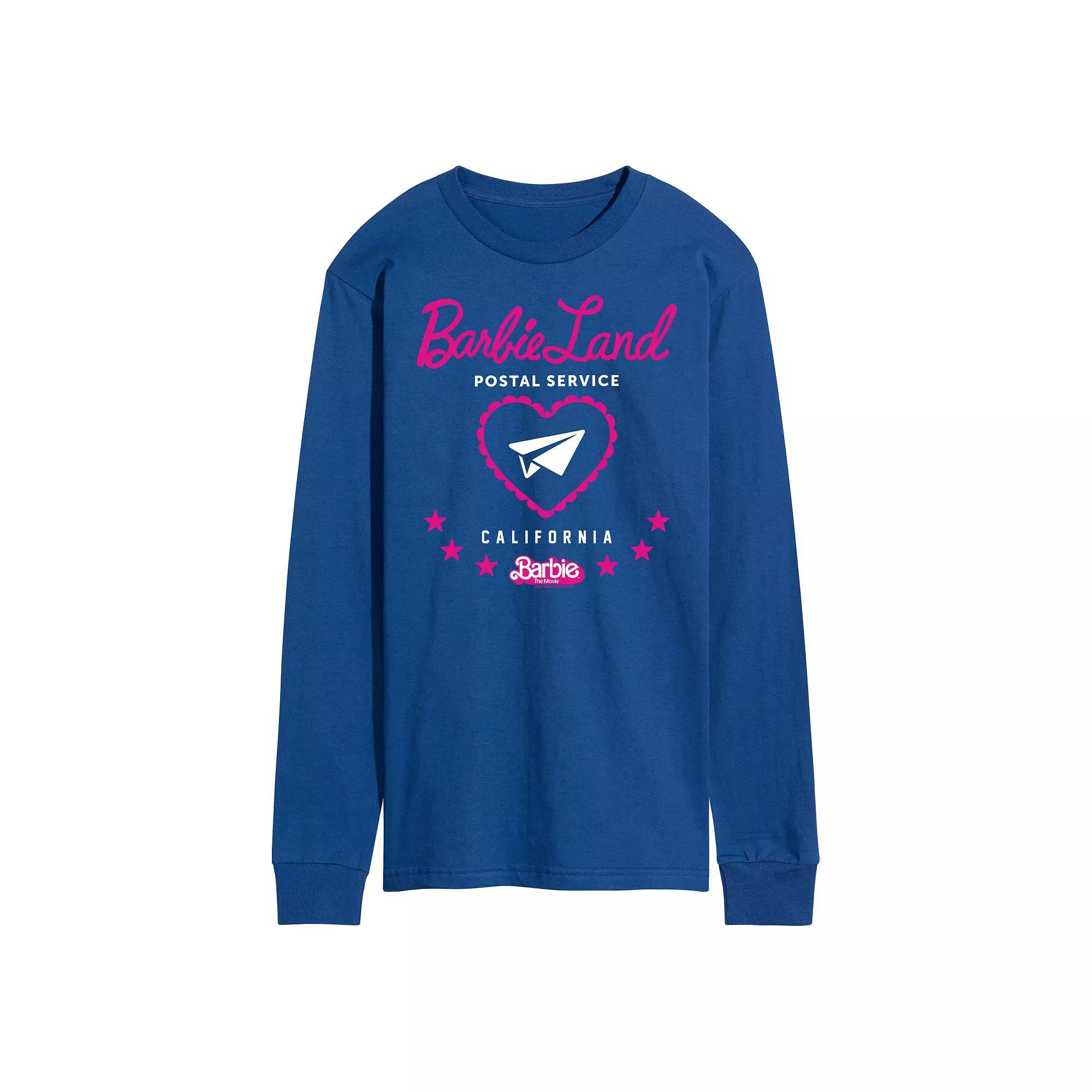 Mens Barbie The Movie Barbie Land Postal Service Graphic Tee Product Image