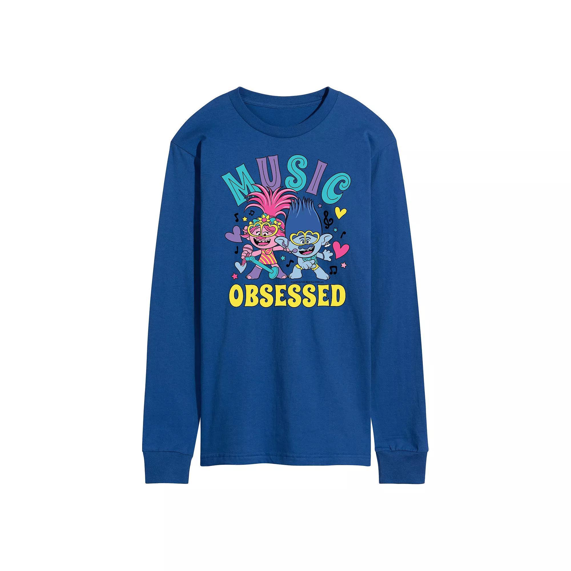 Mens Trolls Music Obsessed Tee Product Image