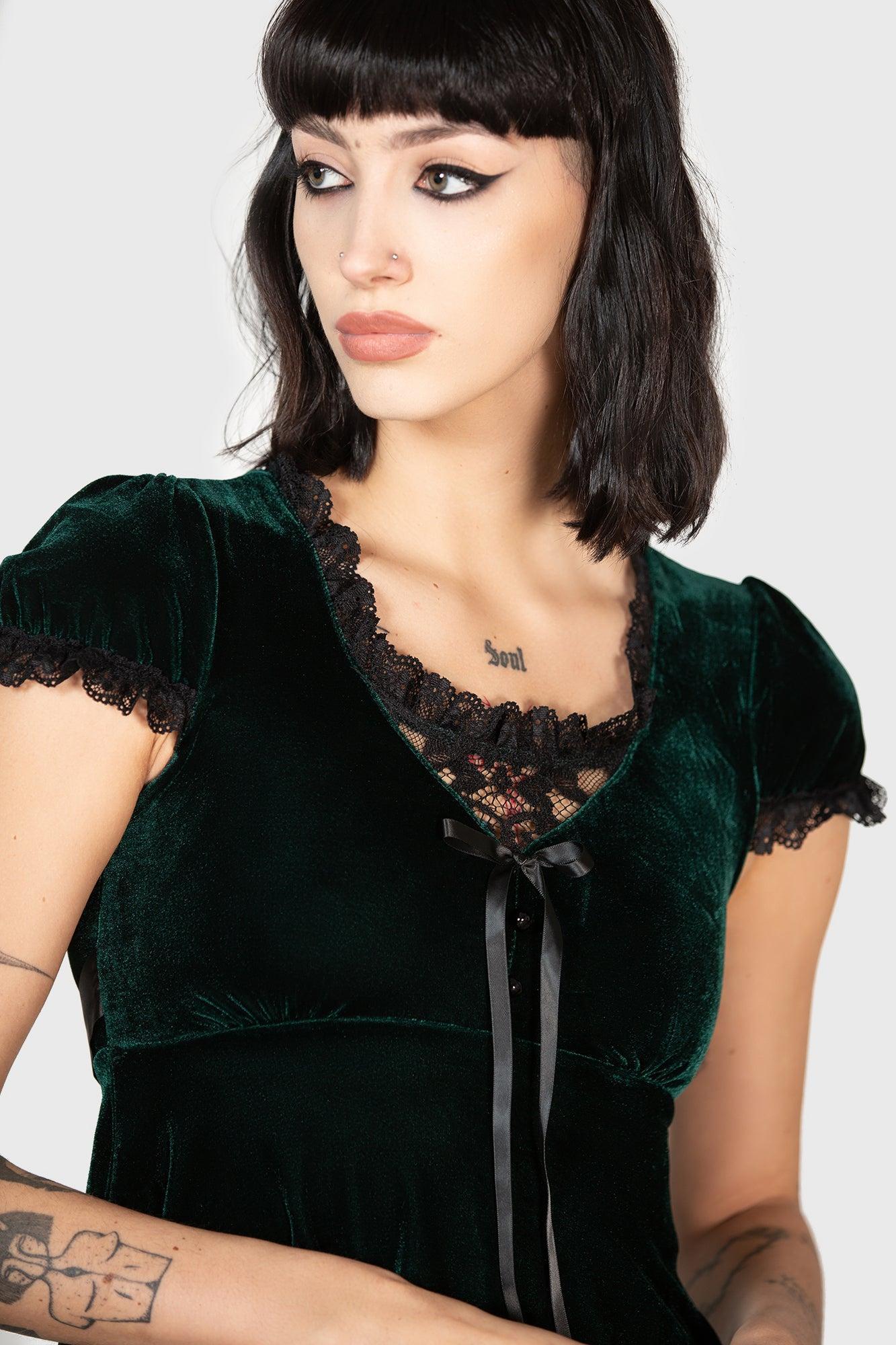 Heather Babydoll Dress [EMERALD] Female Product Image