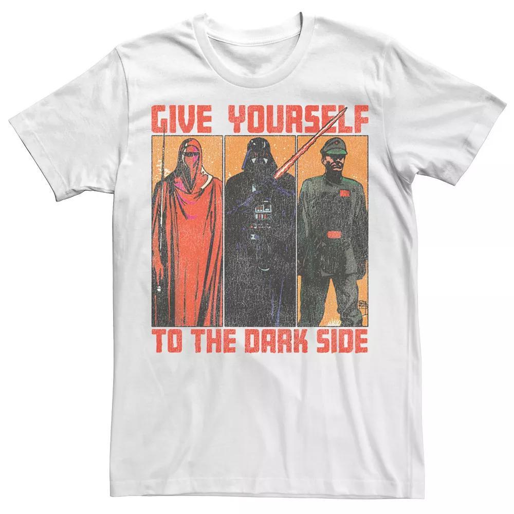 Men's Star Wars The Return Of The Jedi Give Yourself To The Dark Side Panel Tee, Size: XL, White Product Image