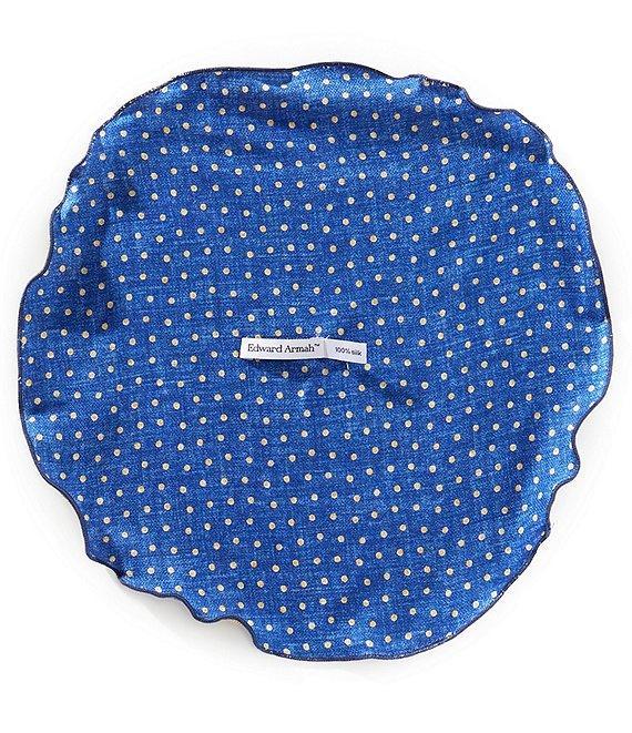 Edward Armah Reversible Pine/Dot Pocket Square Product Image