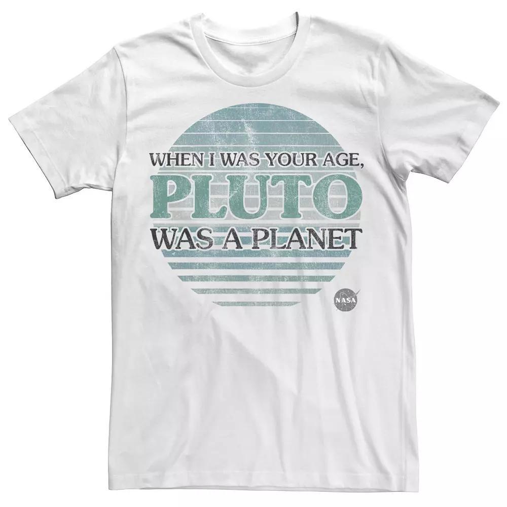 Men's NASA My Age Pluto Was A Planet Tee, Size: Small, White Product Image