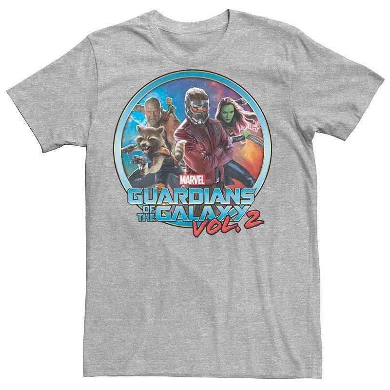 Men's Marvel "Guardians Of The Galaxy 2" Circle Group Tee, Size: XL, Athletic Grey Product Image