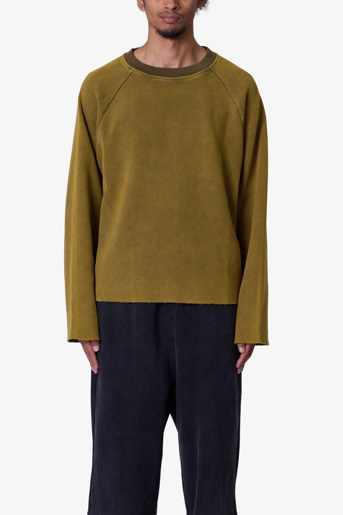 Washed Thermal L/S Tee - Washed Olive Product Image