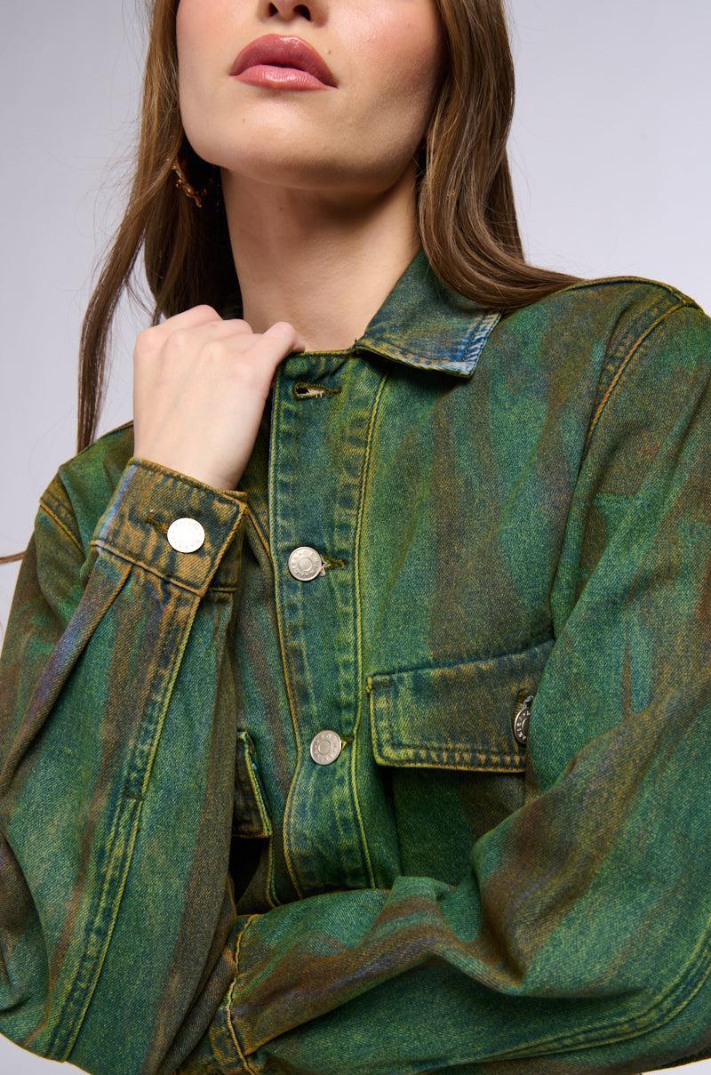 NIGHT GAZING COLORFUL DENIM JACKET Product Image
