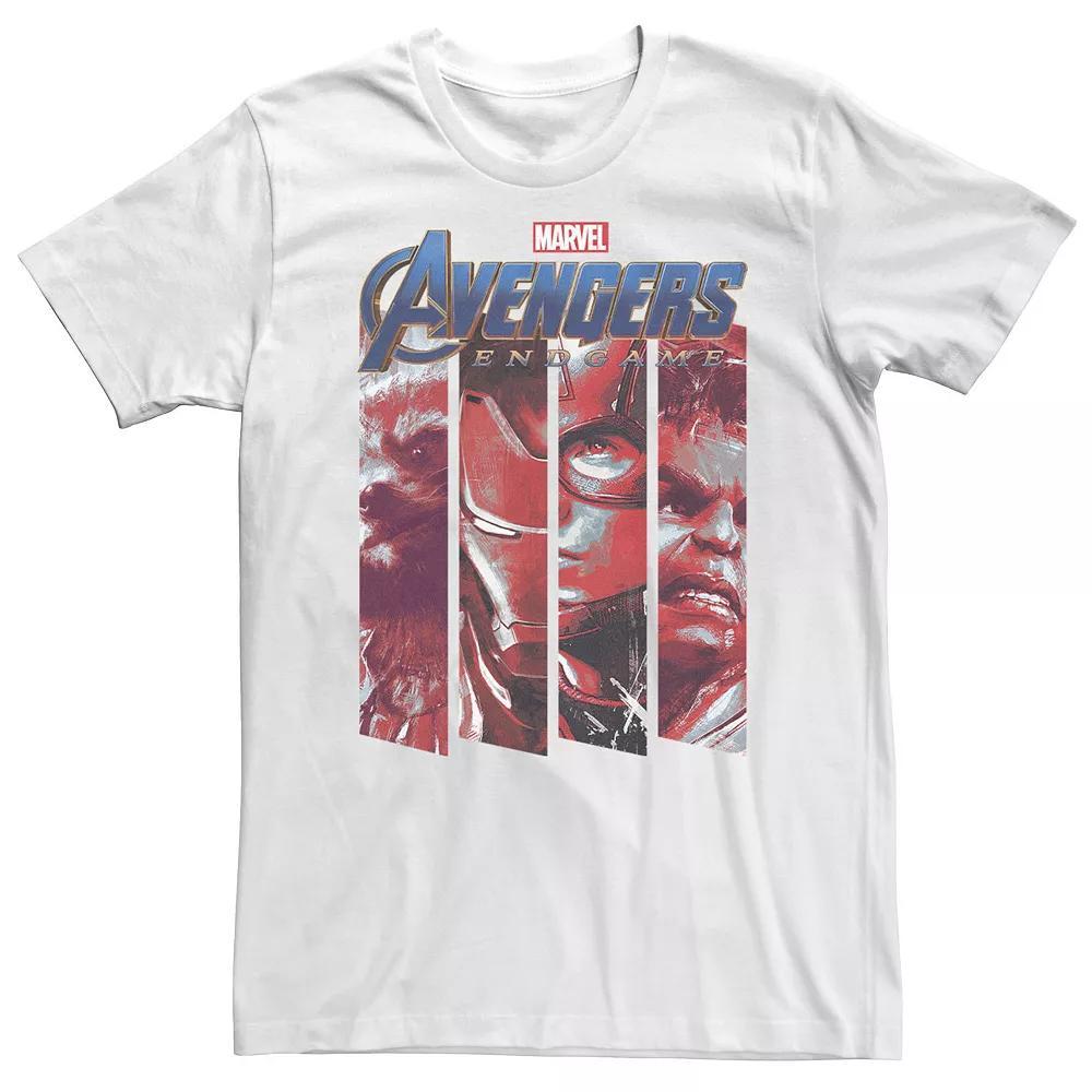 Big & Tall Marvel Avengers Endgame Red Tint Panels Tee, Men's, Size: 4XL, Athletic Grey Product Image