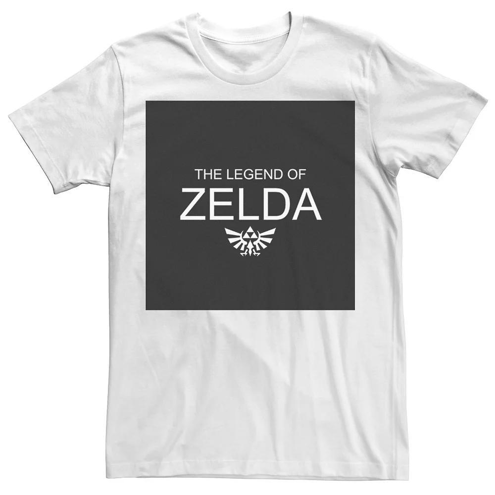 Men's Nintendo The Legend Of Zelda Simple Text Block Tee, Size: 3XL, White Product Image