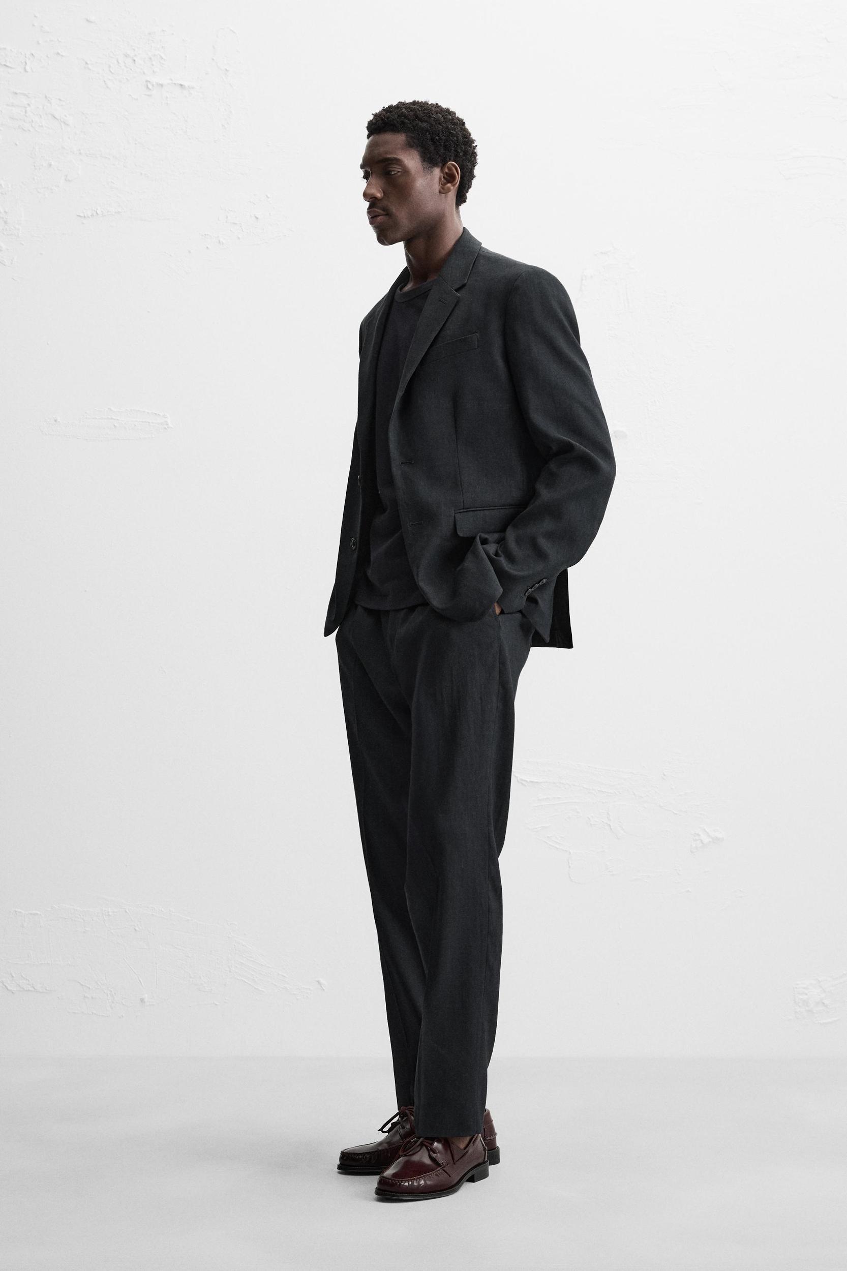 HEMP WOOL SUIT PANTS Product Image