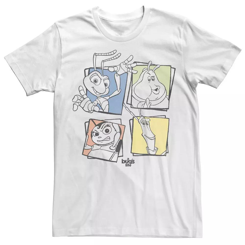Big & Tall Disney / Pixar A Bug's Life Group Shot Box Up Tee, Men's, Size: 4XL Tall, White Product Image