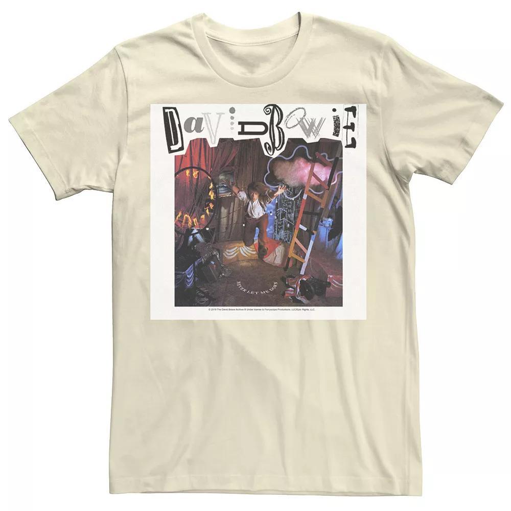 Men's David Bowies Never Let Me Down Graphic Tee, Size: Medium, Natural Product Image