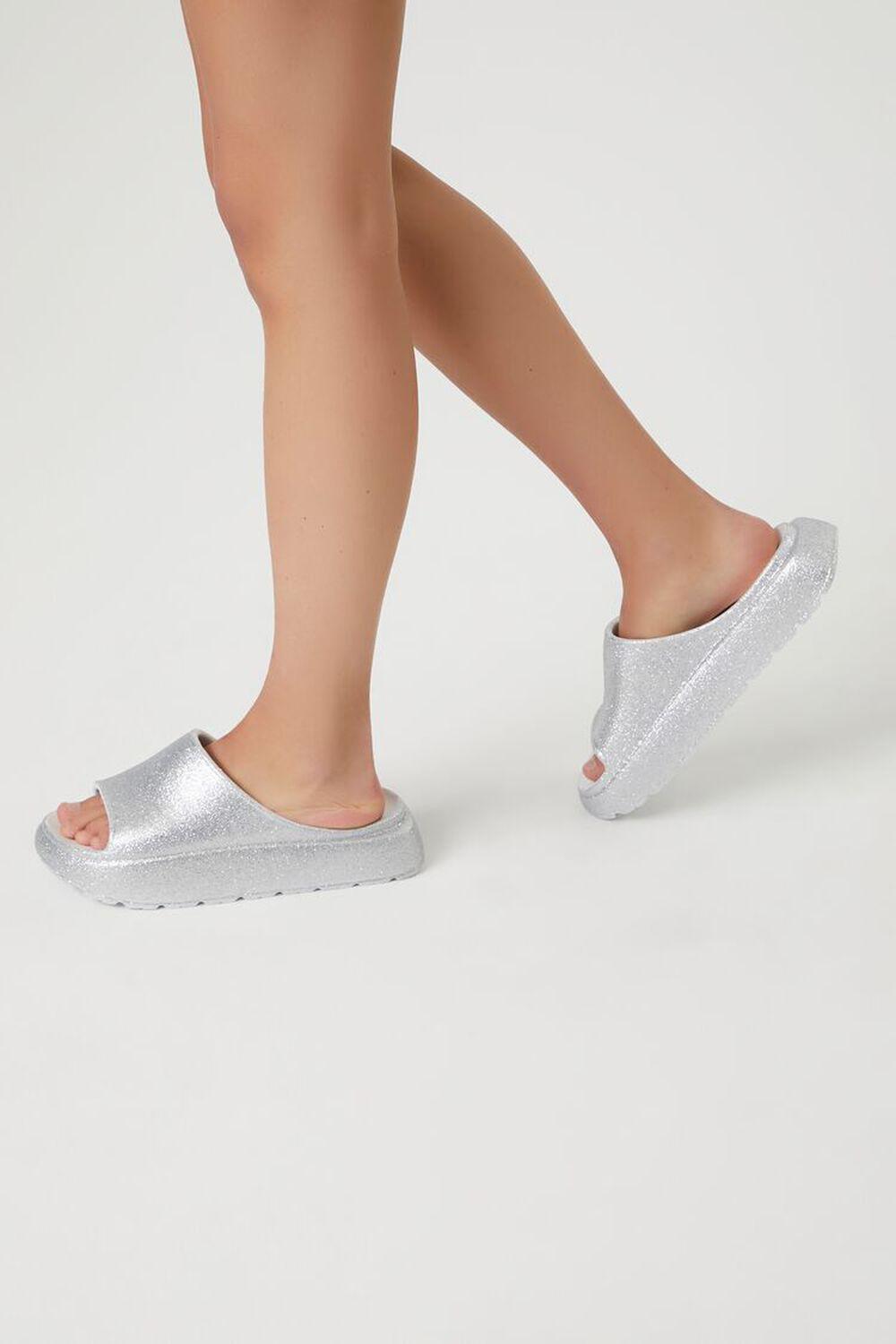 Glitter Lug-Sole Slides | Forever 21 Product Image