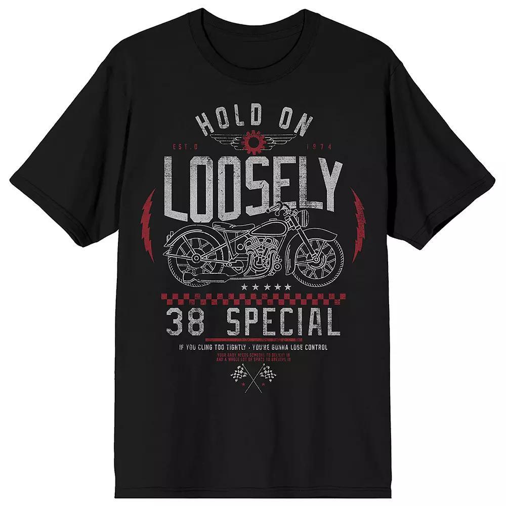 Men's Special Hold On Loosely Short Sleeve Graphic T-Shirt, Size: XXL, Black Product Image