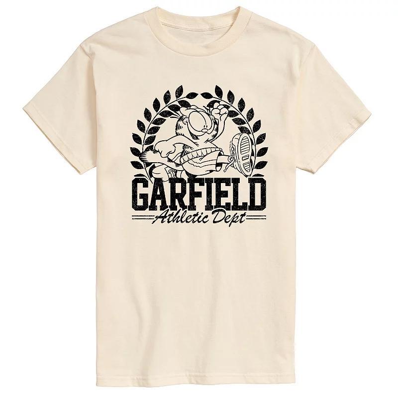 Mens Garfield Athletic Dept. Graphic Tee Ivory Product Image