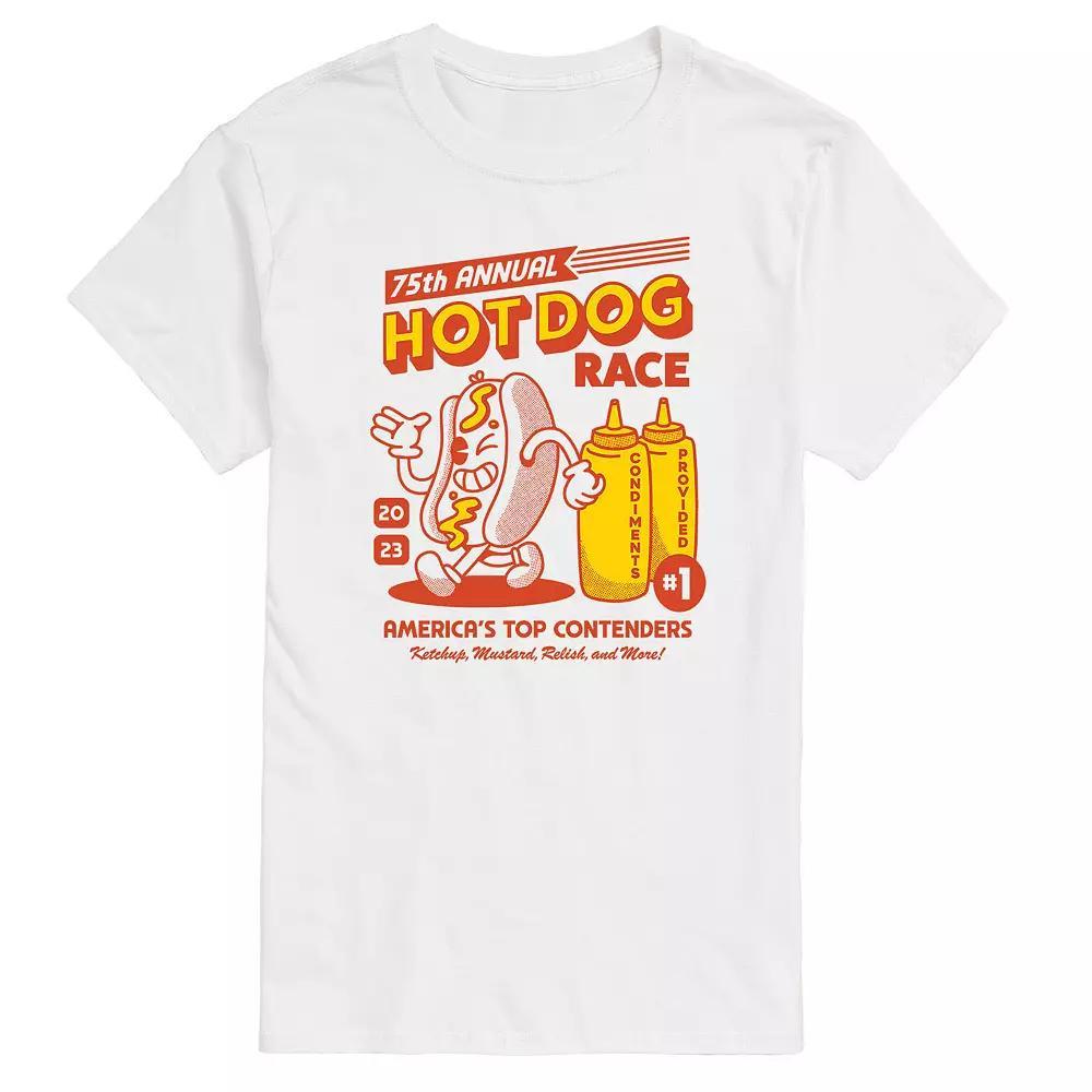 Mens Hot Dog Race Graphic Tee Product Image