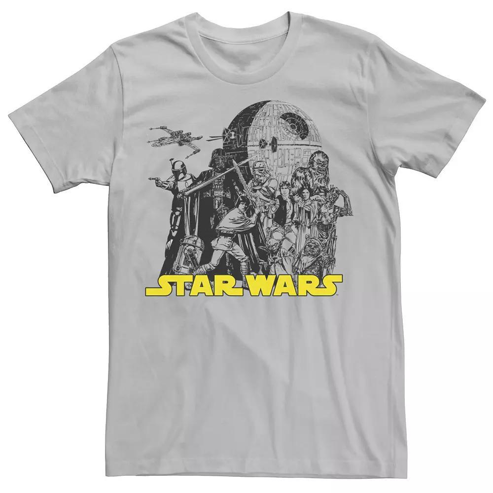 Men's Star Wars Curtain Call Poster Tee, Boy's, Size: XXL, Silver Product Image