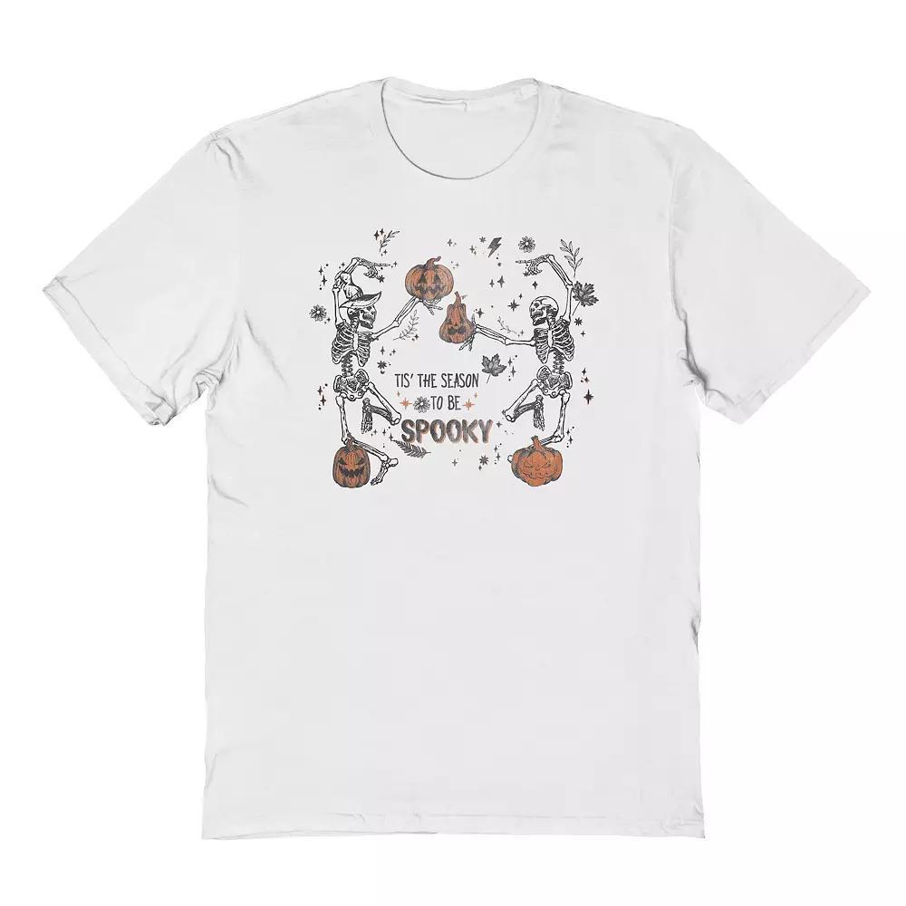Men's Tis the Spooky Season Halloween Graphic Tee, Size: Medium, White Product Image