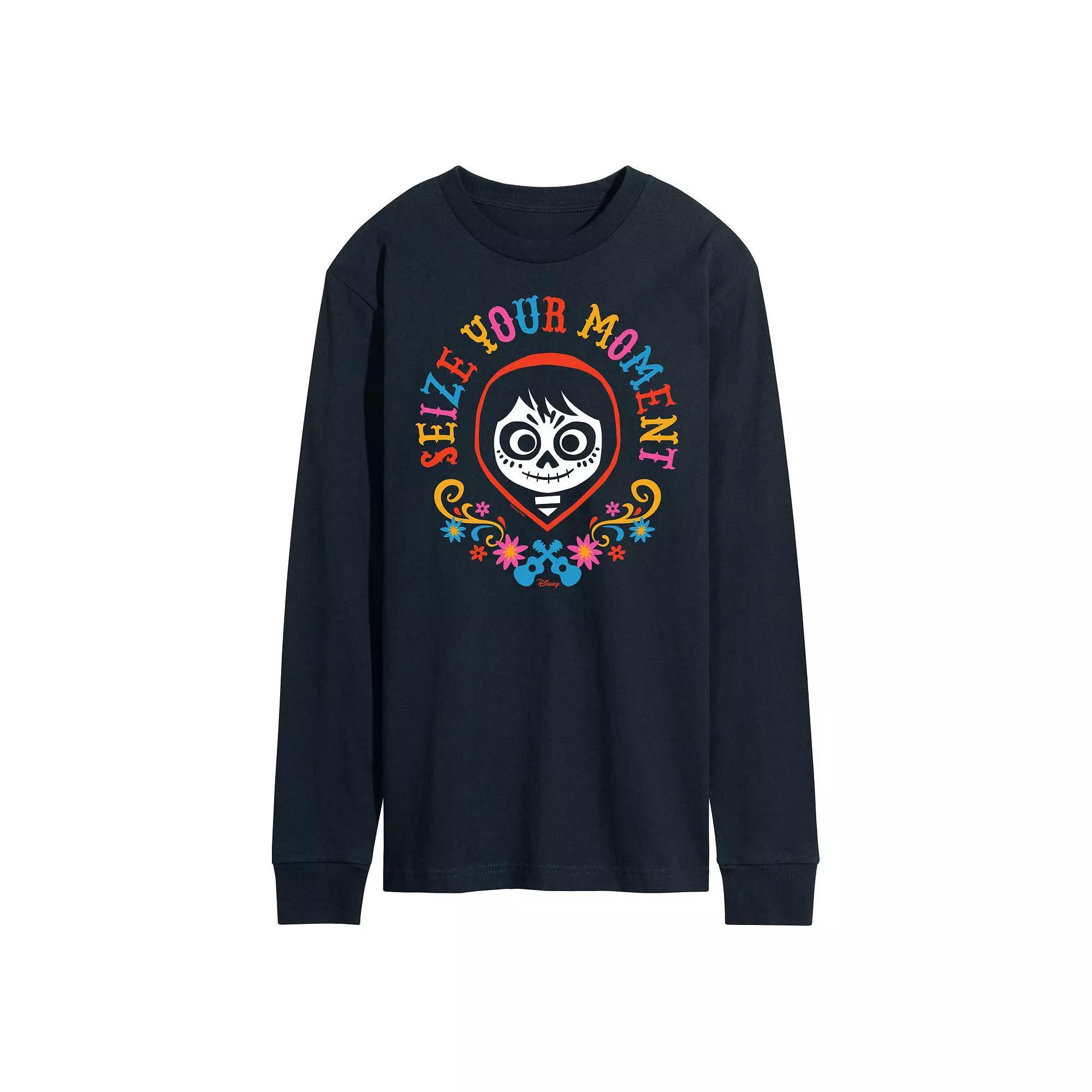 Disney's Mickey Mouse & Friends Men's Ho Ho Ho Long Sleeve Graphic Tee, Size: XXL, Blue Product Image
