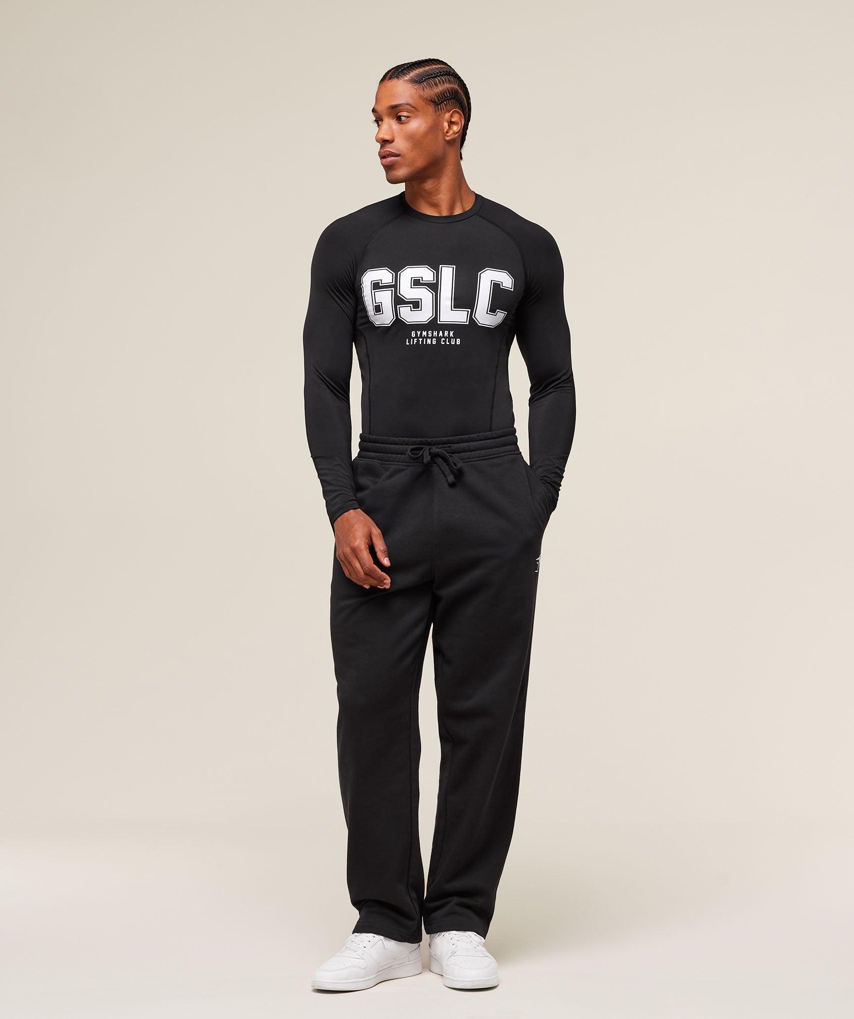 Gymshark GSLC Baselayer Long Sleeve T-Shirt - Black Male Product Image